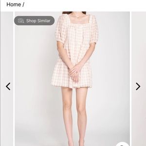 NWT En Saison Pink Ruffle mini dress, medium